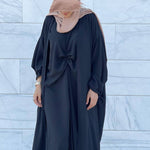 3 Piece Open Abaya Matching Set