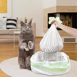 Sifting Cat Litter Bag Drawstring Extra-Thick Cat Litter Box Bag Reusable Multi-Functional Cat Litter Tray Sifter Bag Pet