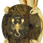 Scorpio Necklace Gold Zodiac Pendant