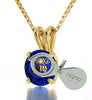 Virgo Necklace Gold Zodiac Pendant