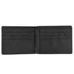 Alcantara & Real Carbon Fiber Bi-Fold Wallet (Red Stitching)