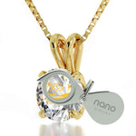 Pisces Necklace Gold Zodiac Pendant