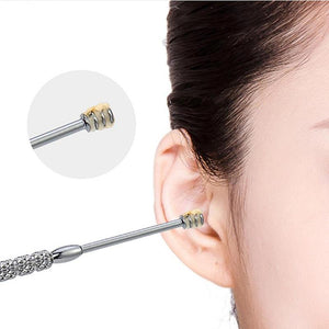 7pcs/set Ear Wax Pickers Cleaner Stainless Steel