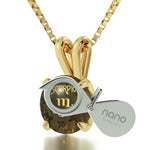 Scorpio Necklace Gold Zodiac Pendant