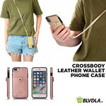 Cross Body Leather Wallet Phone Case