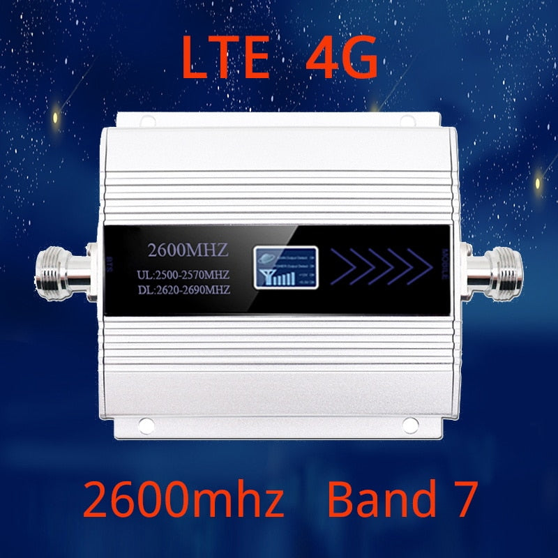 2600mhz  LTE 4G cellular signal booster 4G mobile network booster Data Cellular Phone Repeater  Amplifier Band 7 Yagi Antenna