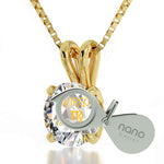 Virgo Necklace Gold Zodiac Pendant