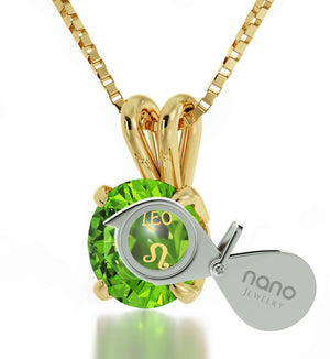 Leo Necklace Gold Zodiac Pendant