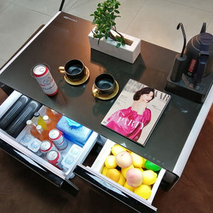 nordic smart coffee tea table fridge Modern coffee table with refrigerator